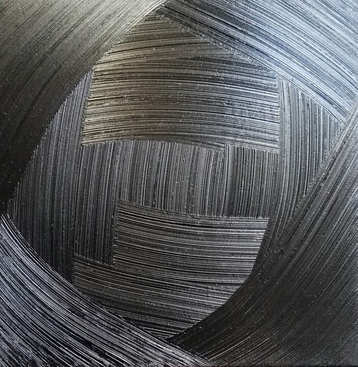 peinture abstraite 30/30 cm sur toile 绘画, 11.8x11.8 in