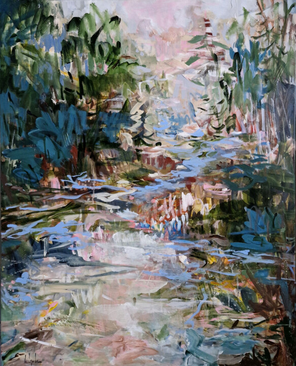 Forest creek 绘画, 39.4x31.5 in