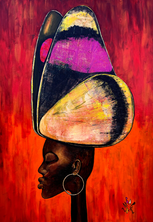 Butterfly Effect 绘画, 39.4x27.6 in