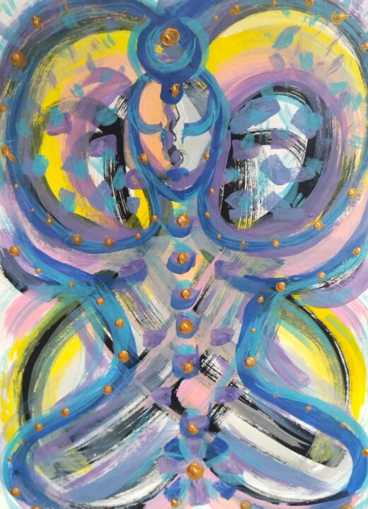 Spiritual growth Painting, 11.6x8.3 in