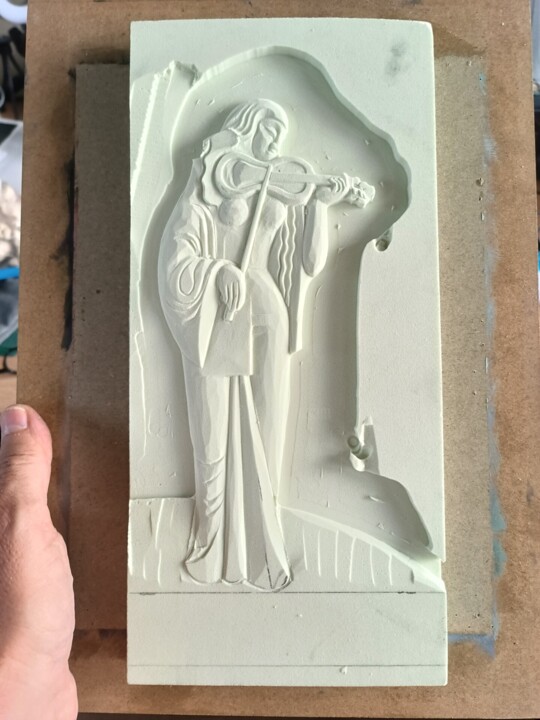 Steps of the making of the work