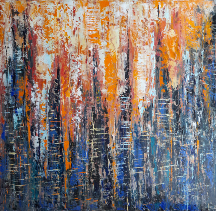 Солнце в городе Pintura, 35,4x35,4 in