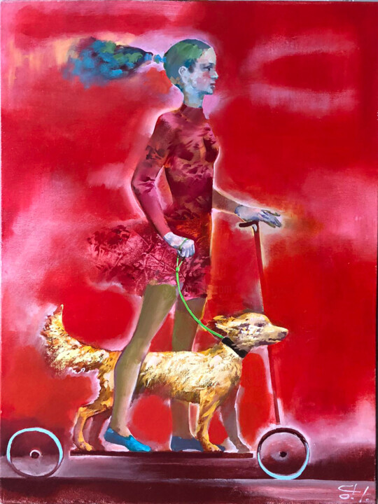 Promenade 绘画, 27.6x19.7 in