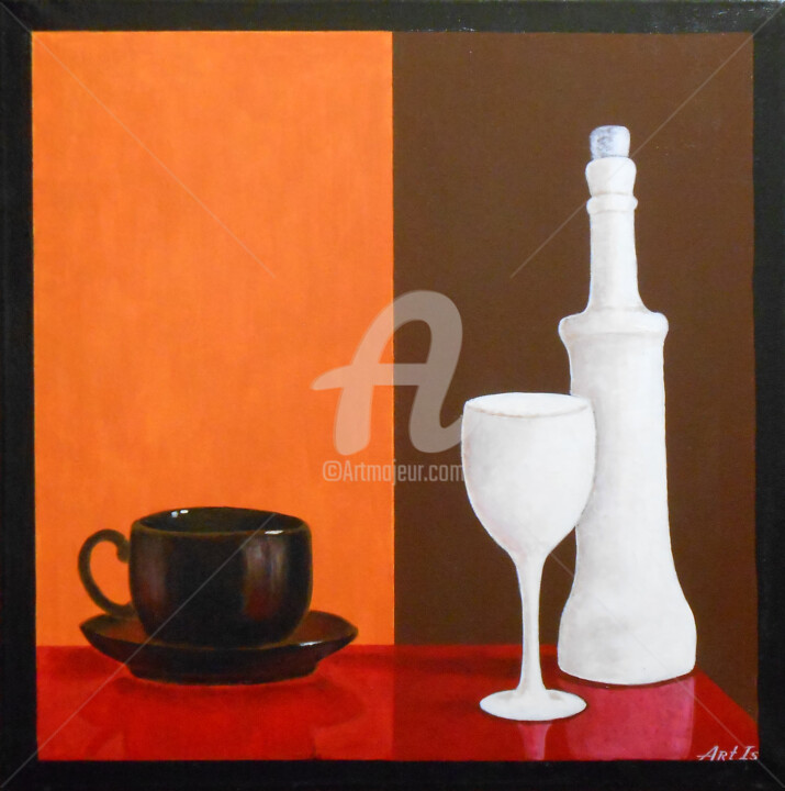 "Cup of Coffee" / SOLD 绘画, 19.7x19.7 in