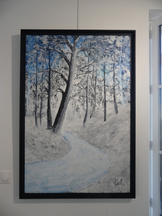 Obra presentada enmarcada
