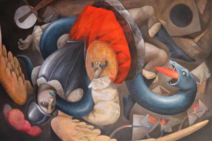 Opuestos Complementarios 绘画, 51.2x76.8 in