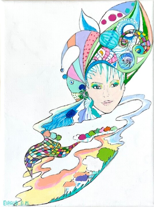 Les Odes - le printemps 绘画, 9.5x7.1 in