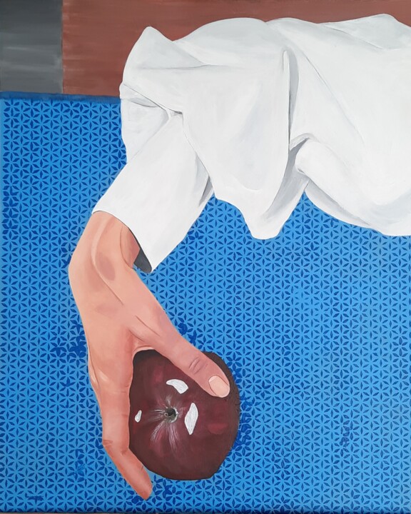 DONE FOR TODAY Painting, 19.7x15.8 in