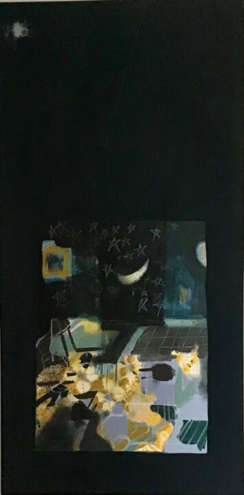 Jaune 绘画, 39.4x19.7 in