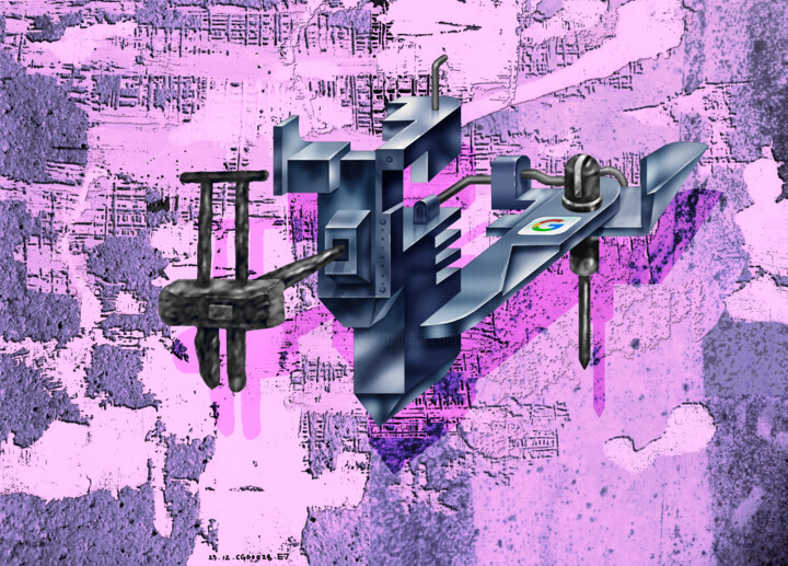Cosmos 绘画, 21.3x29.5 in