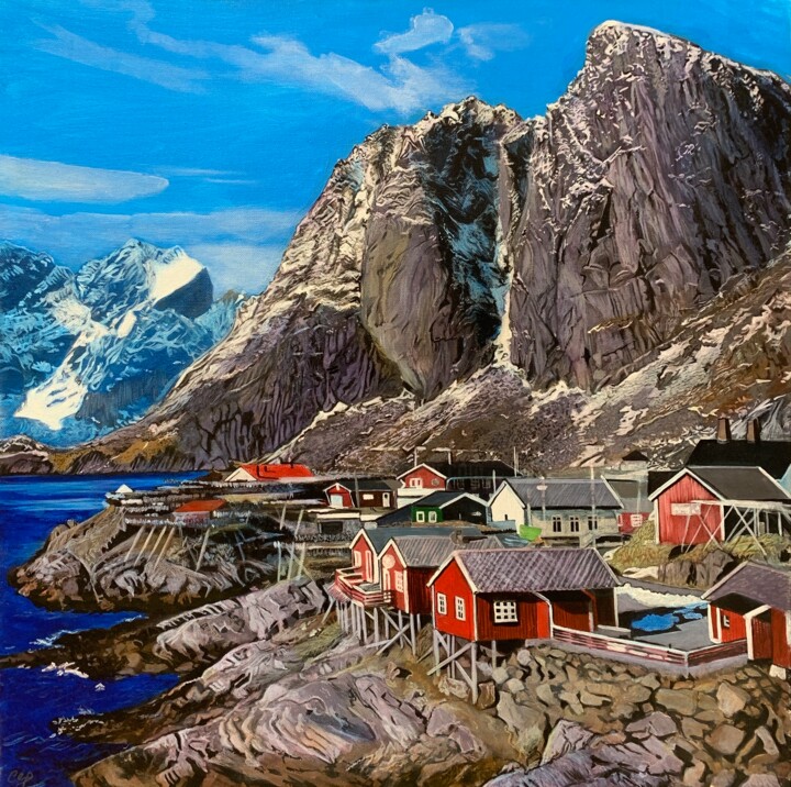 Crystals of the Lofoten Islands 绘画, 23.6x23.6 in