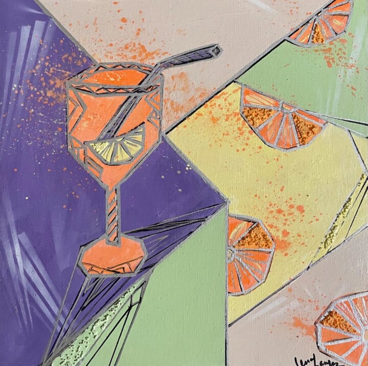 LET'S APEROL! 3 绘画, 11.8x11.8 in