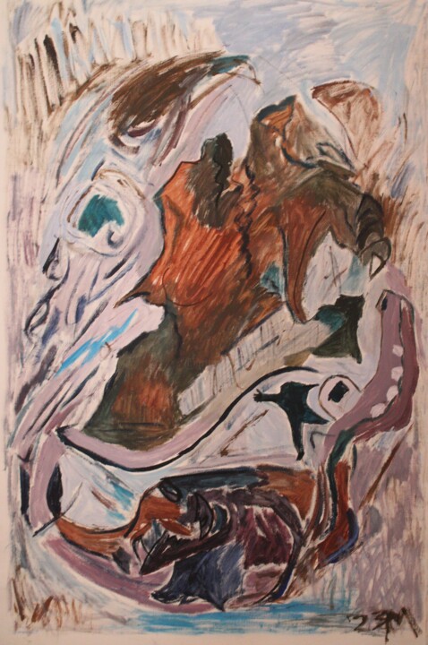 绘画,  55.9x36.2 in 