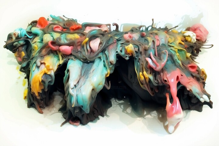 Digital Arts titled "adhd45" by Ken Overman, Original Artwork, AI generated image