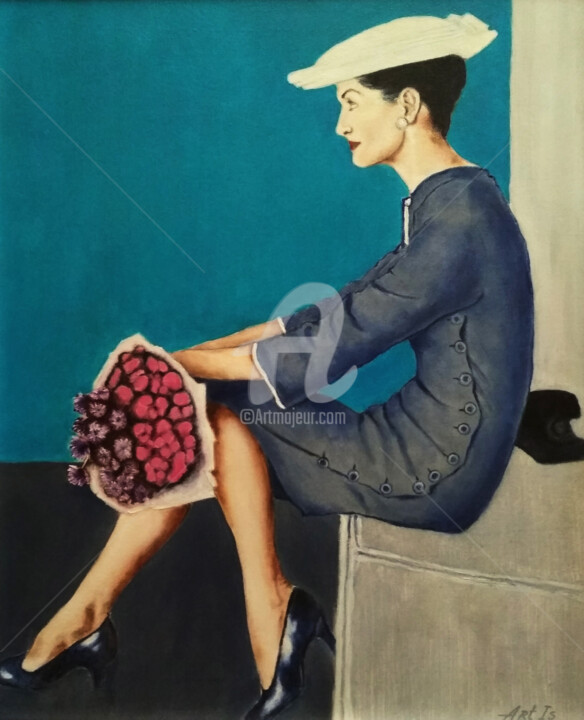 Painting titled ""Retro (I)" / SOLD" by Arthuris, Original Artwork, Oil