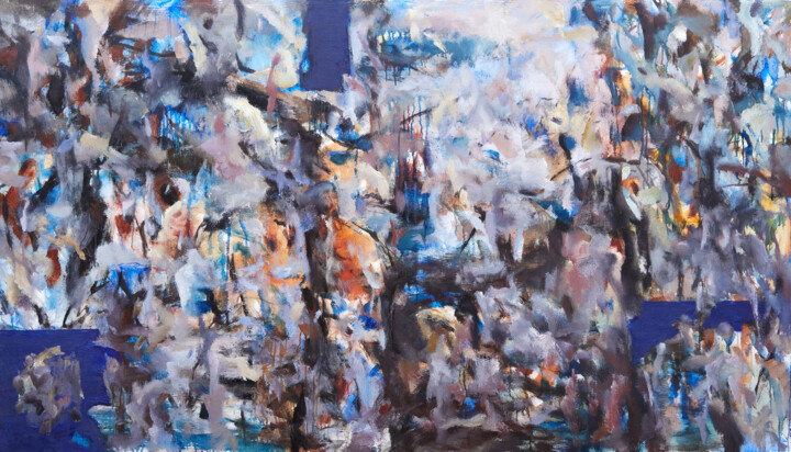 Blooming Garden 绘画, 45.3x78.7 in