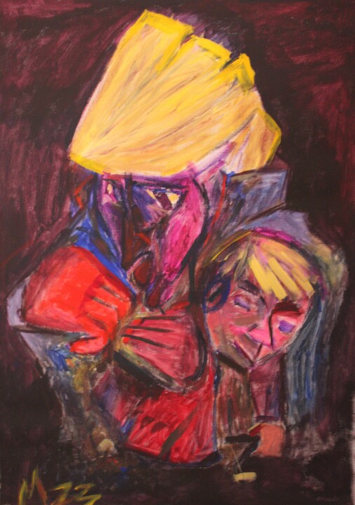 Little boys 绘画, 53.2x36.6 in