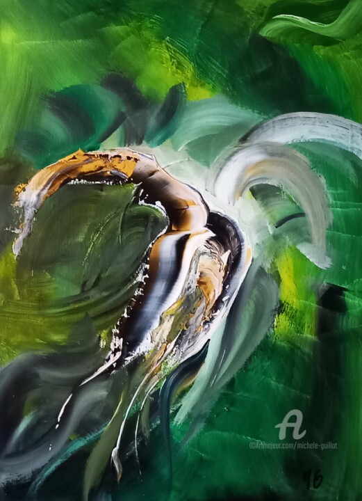 UN ANGE PASSE / AN ANGEL IS PASSING 绘画, 28.7x21.3 in