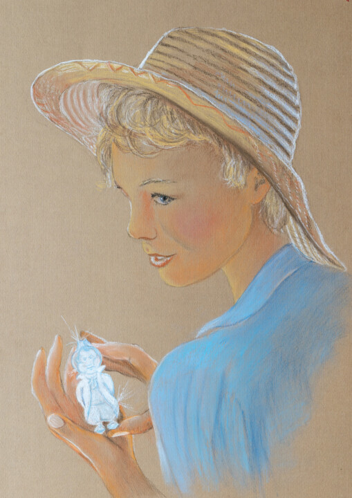 Peinture intitulée "Z serii Kwiatolandi…" par Zbigniew Popadiuch, Œuvre d'art originale, Pastel