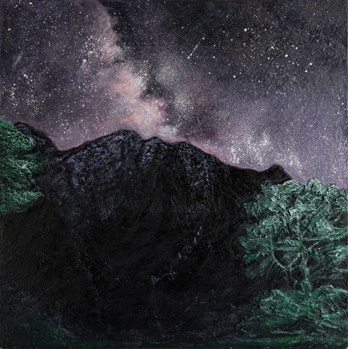 Bright Night 绘画, 19.7x19.7 in