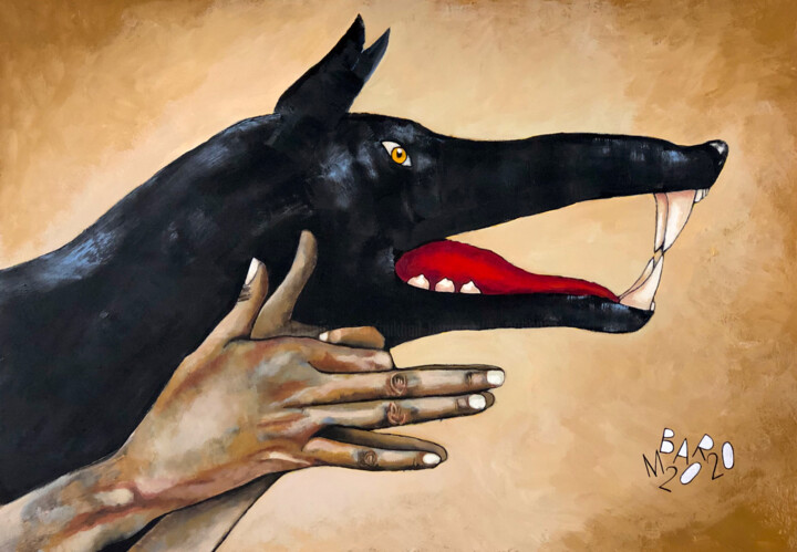 Dangerous games 绘画, 27.6x39.4 in
