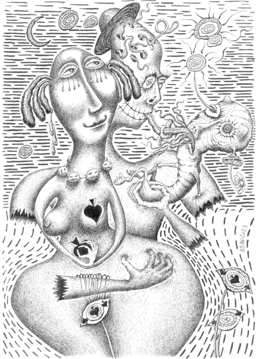 图画,  11.7x8.3 in 
