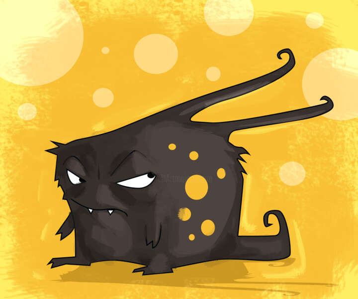 Monstre noir 数字艺术