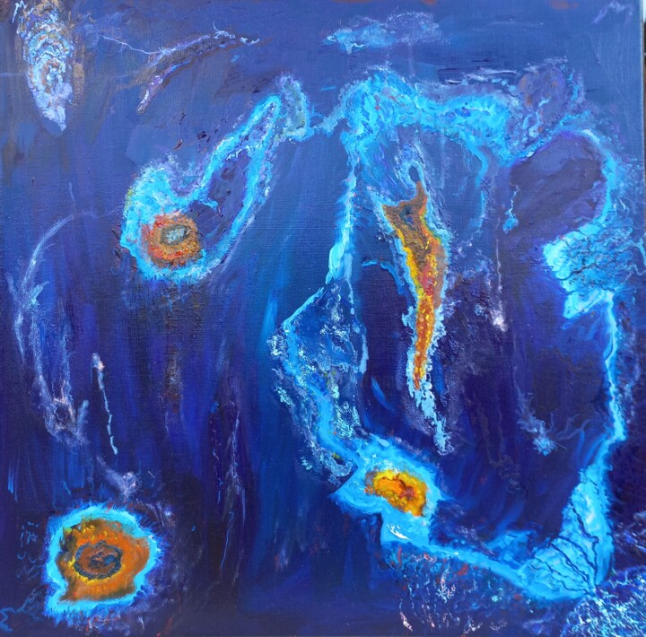 Peinture intitulée "VANUA BALAVU" par Yves Weiler, Œuvre d'art originale, Huile Monté sur Châssis en bois