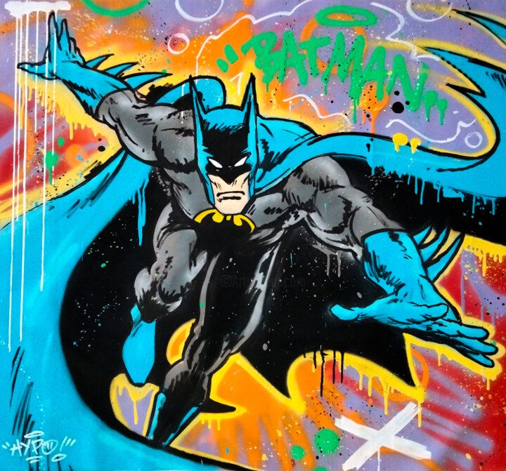 Batman returns 绘画, 39.4x42.5 in