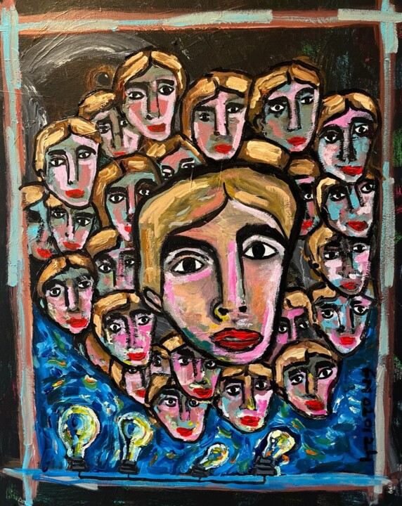 Les sentiments 绘画, 27.6x19.7 in