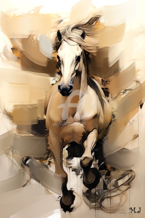 Dream of a galloping horse 数字艺术