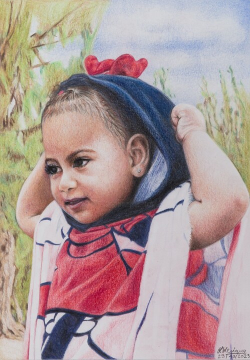 Portrait de A. 图画, 11.8x8.3 in