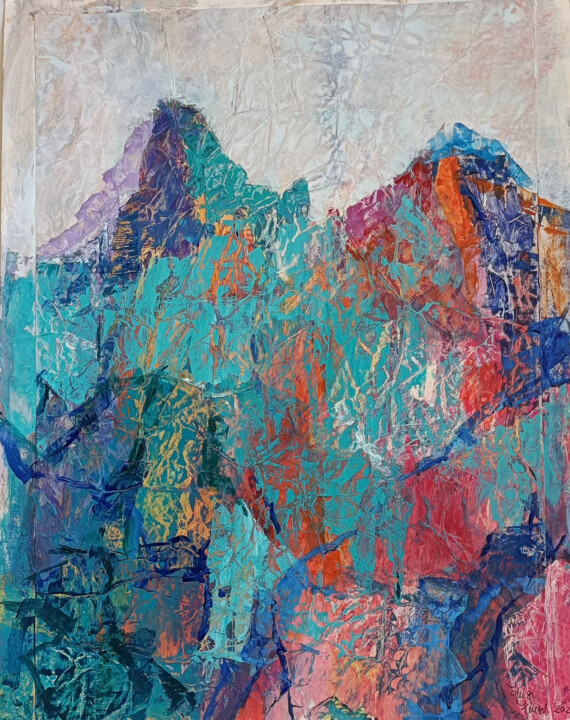 Old Structures # 3 绘画, 23.6x16.5 in