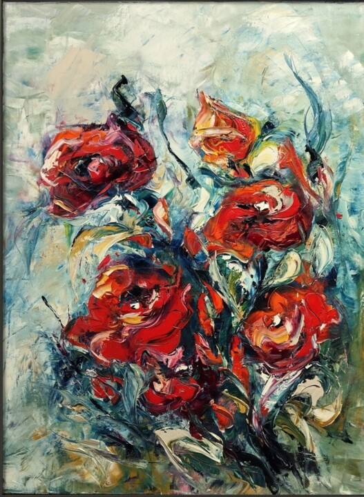 LA VIE EN ROSE II 绘画, 31.5x23.6 in