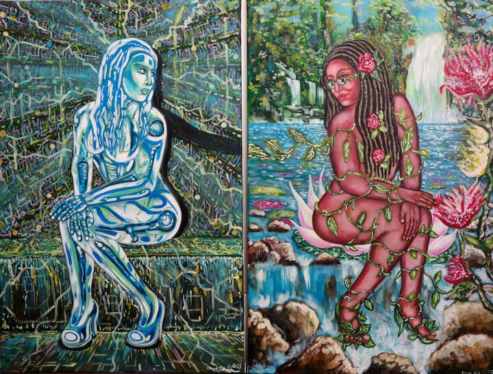 绘画,  36x48 in 