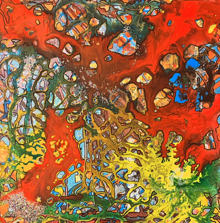 Metamorphosis 绘画, 15.8x15.8 in