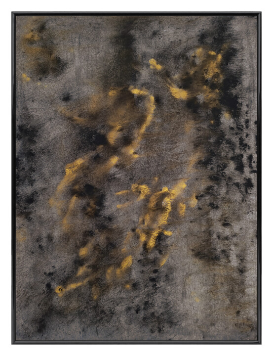 Peinture intitulée "Variation 1714-02" par Pascal & Annie Leniau, Œuvre d'art originale, Acrylique Monté sur Panneau de bois