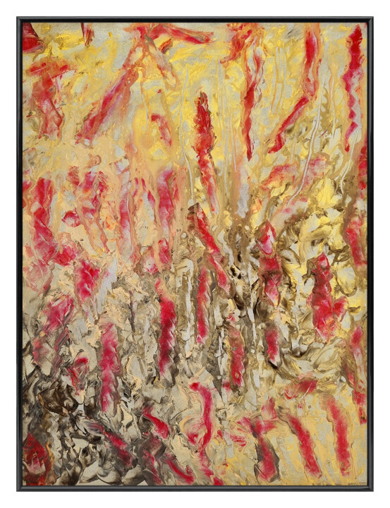 Peinture intitulée "Variation / 1314-02" par Pascal & Annie Leniau, Œuvre d'art originale, Acrylique Monté sur Panneau de bo…