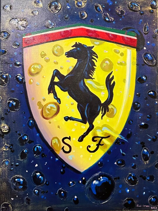 Ferrari 绘画, 31.5x23.6 in