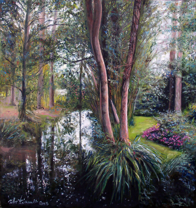 Arbres roses Giverny 绘画, 24.8x23.6 in