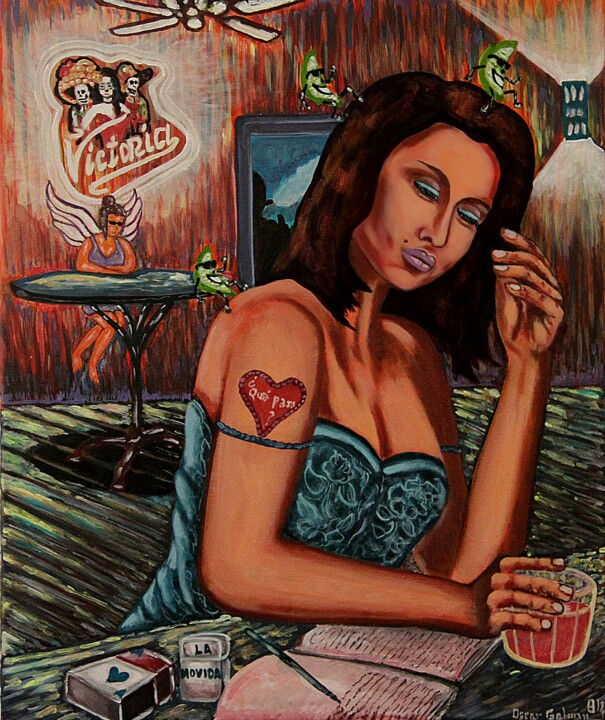 ¿Qué pasó? 绘画, 24x22 in