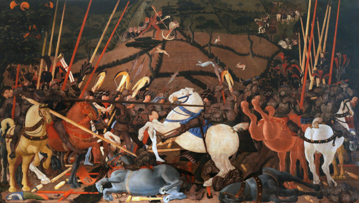 Battle of San Romano Pittura, 74x128,7 in