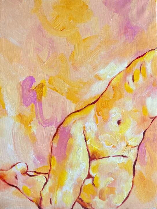 Tenderness of Dawn 绘画, 15.8x11.8 in