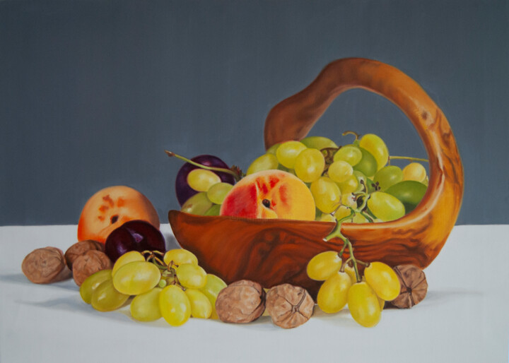 Still Life With Fruits III 绘画, 19.7x27.6 in