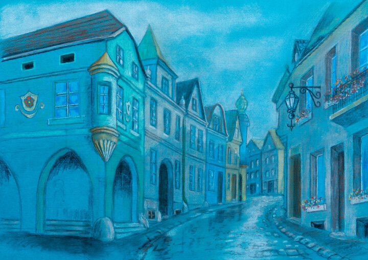 Peinture intitulée "Z serii Kwiatolandi…" par Zbigniew Popadiuch, Œuvre d'art originale, Pastel