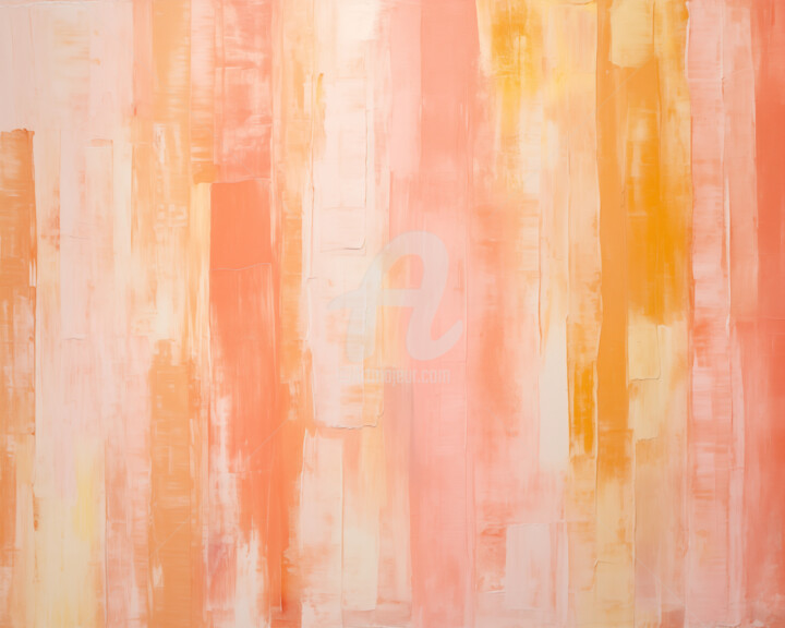 Arte digital titulada "Peach5" por P. Lee, Obra de arte original, Pintura Digital