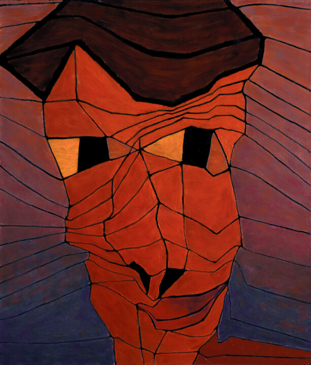 Curious Man 绘画, 27.6x23.6 in