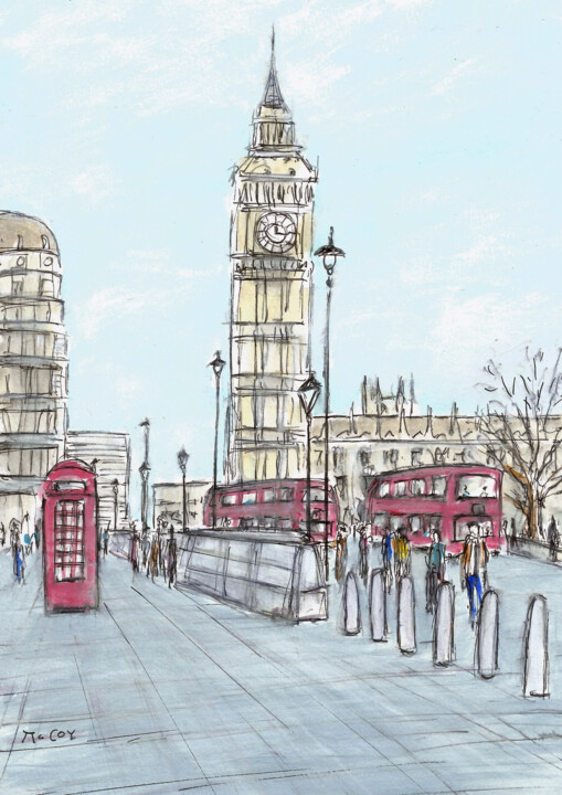 London City 图画, 11.8x8.3 in
