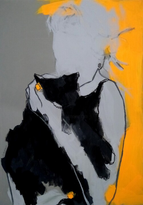 #1/24 Mr.Black with me Painting, 27.6x19.7 in