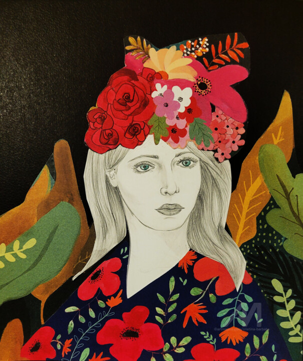 Mère Nature 拼贴, 11x8.3 in